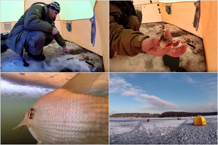 Ловля леща зимой - видео